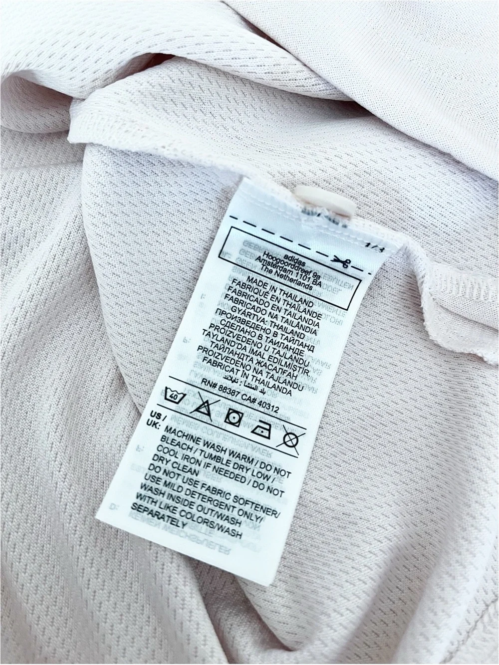 Adidas 2XL putty mauve polo shirt